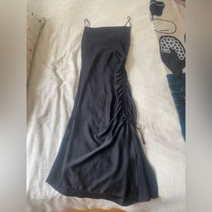 Zara black slip dress